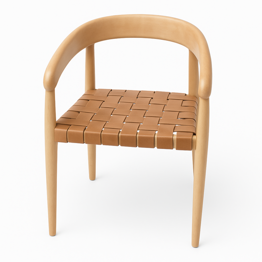 Alessio Dining Chair - Oak & Black