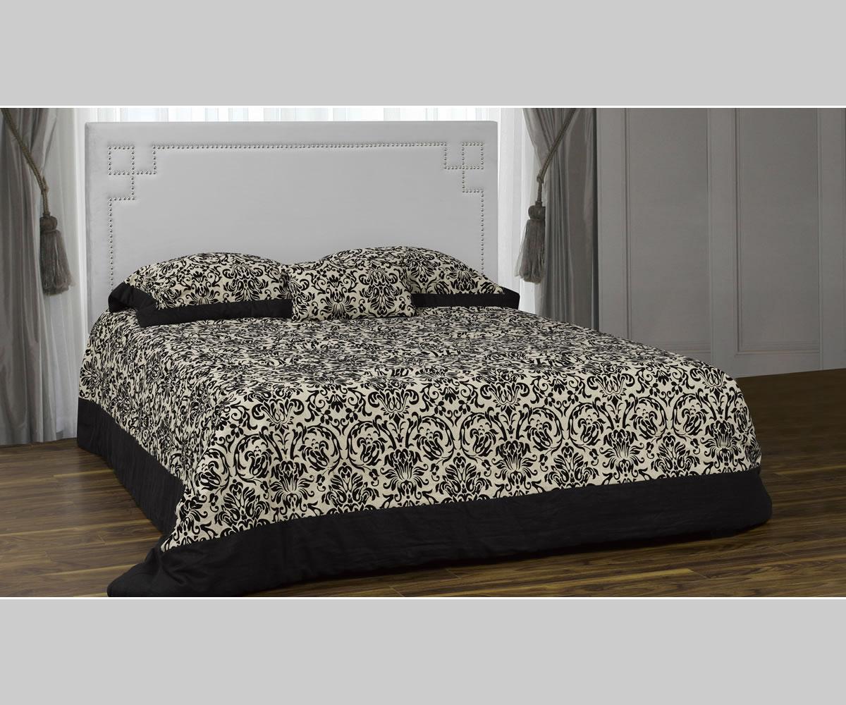Felicita King Bed - Grey Fabric Upholstered