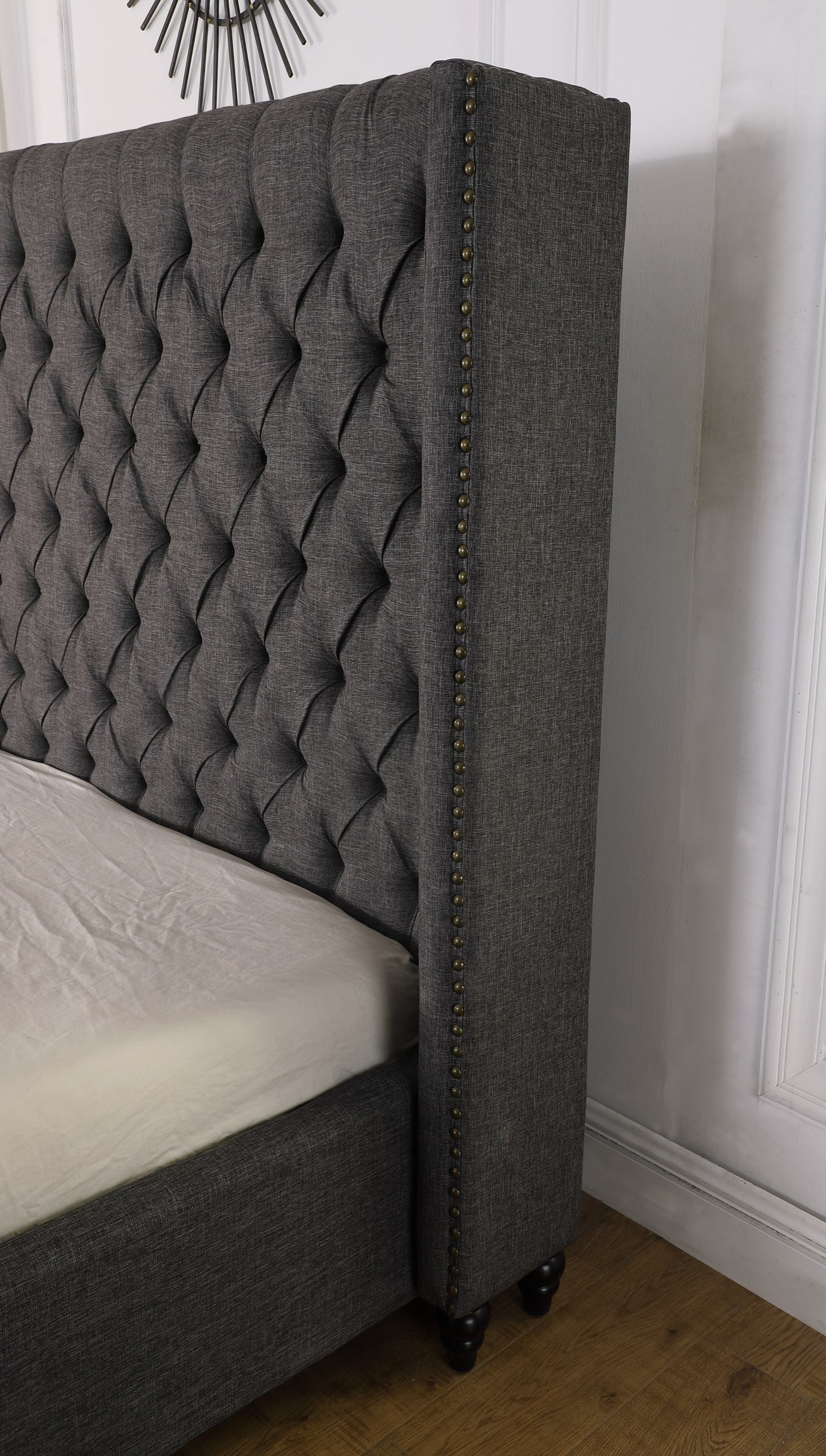 FS KING PLATFORM BED - BEIGE