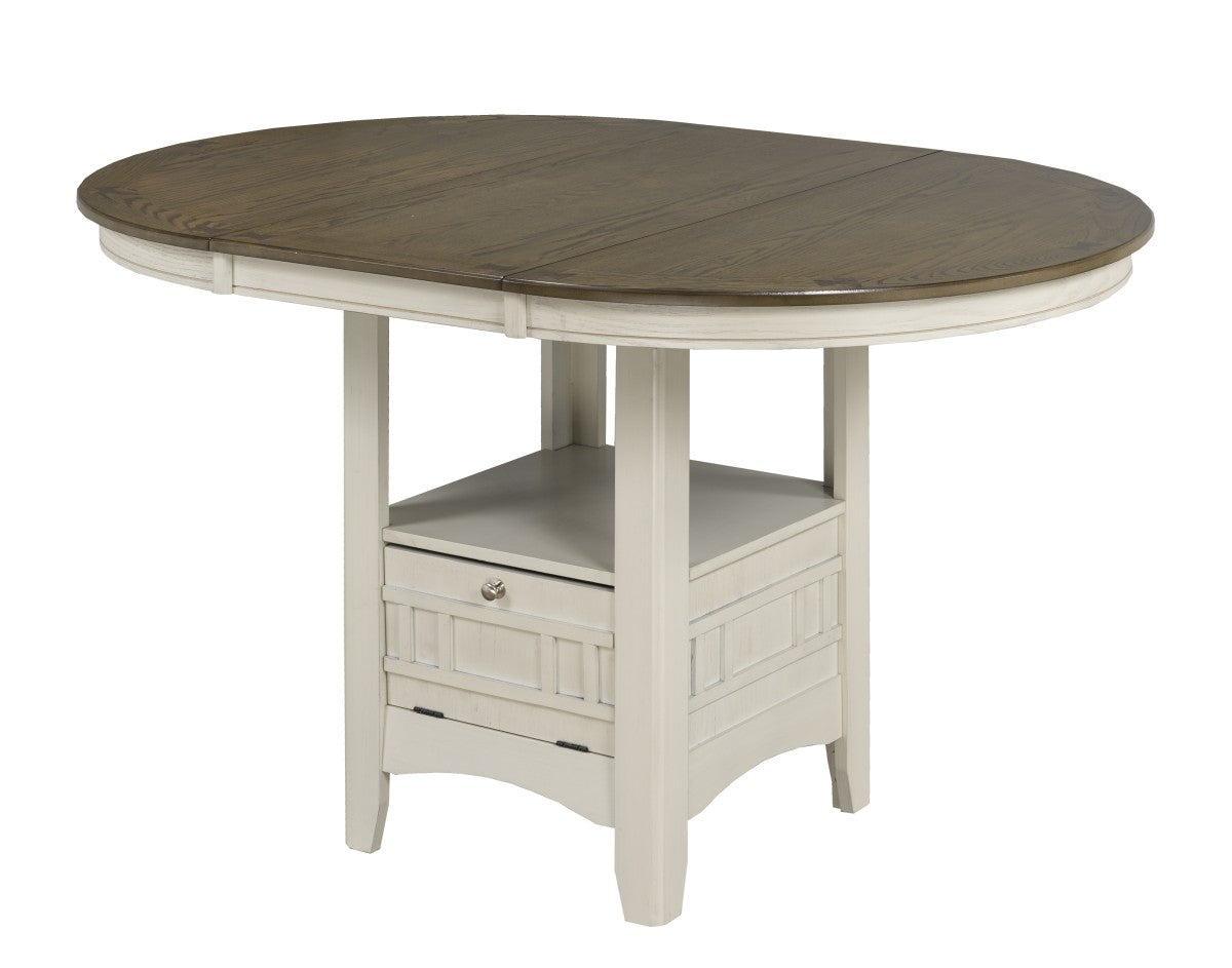SBDS TAVERN SERIES - 5 PIECE DINING SET - WHITE/OAK