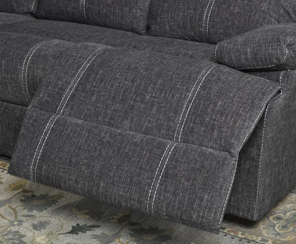 FS RECLINER SOFA - GREY