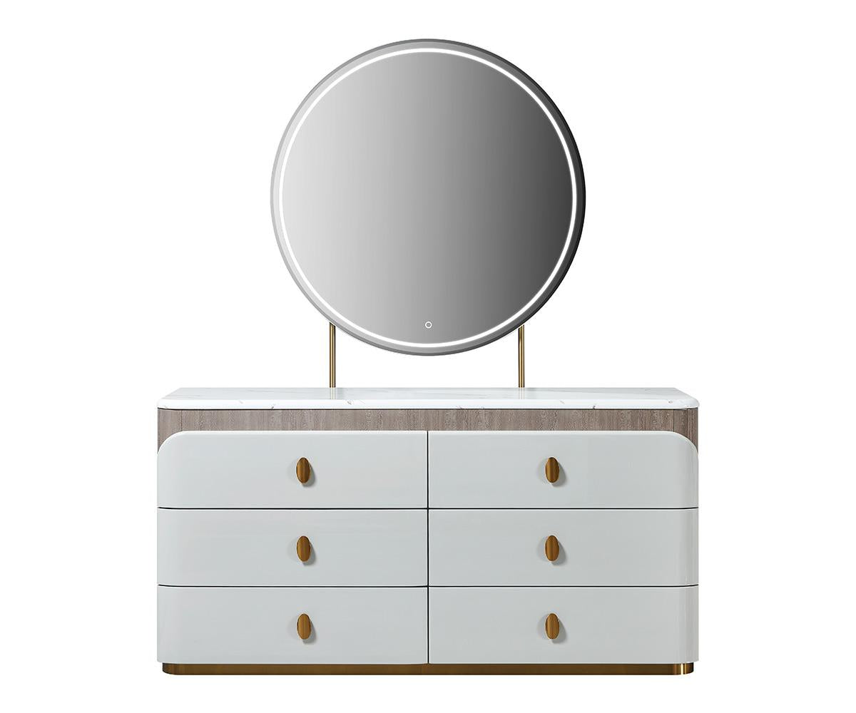 Elvira Bedroom Set Grey - Mirror