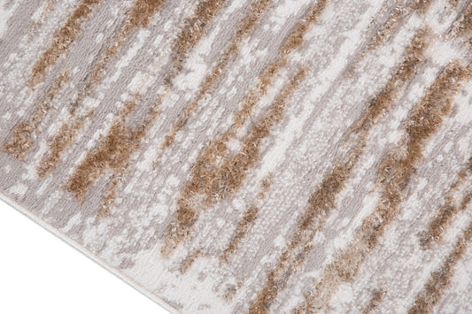 Grey & Cream Area Rug (5x8)
