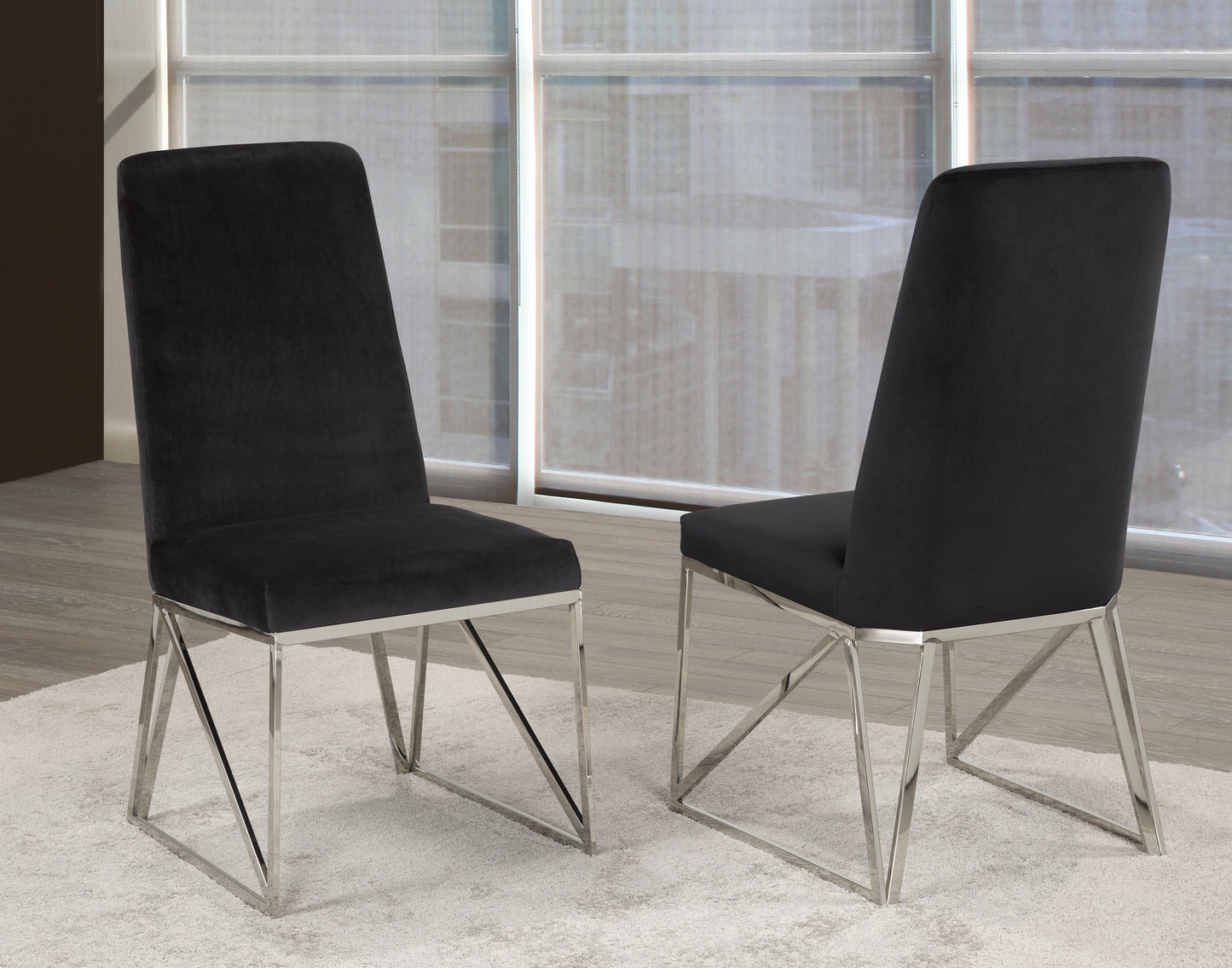 SBDC ARIELA - BLACK/GREY - SET OF 2