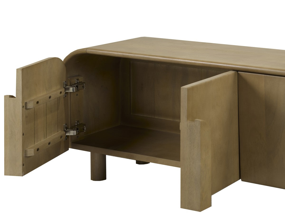 SBTV LYAANA - 63" TV STAND - NATURAL OAK