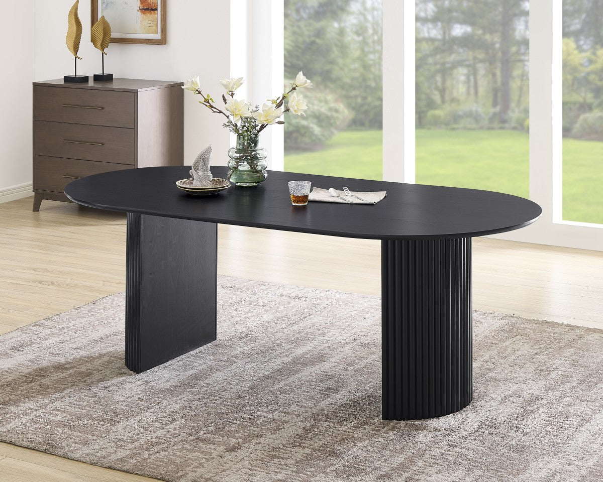 SBDS 416217 - 7 PIECE DINING SET - BLACK