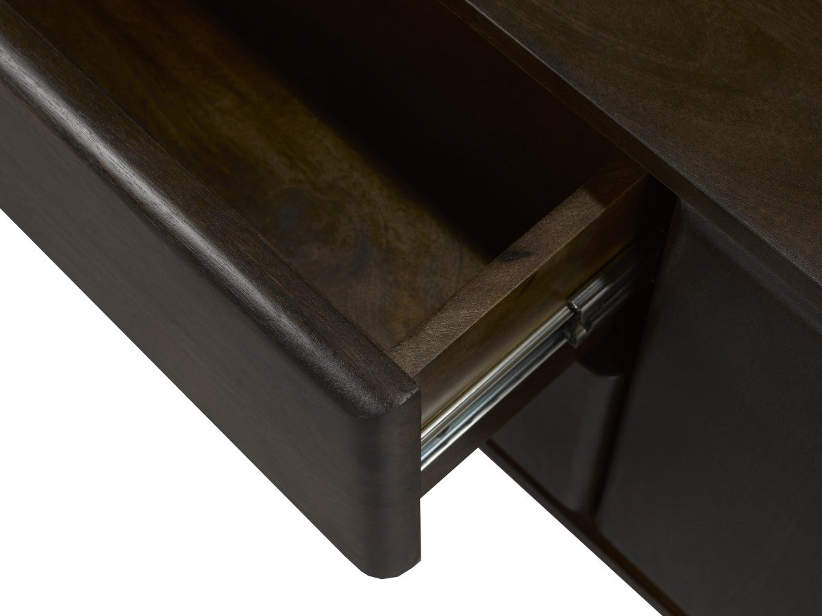 SBTV TIAGO - 63" TV STAND - DARK WALNUT