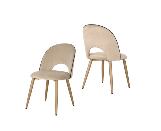 Emilia Beige Dining Chairs (Set of 2)