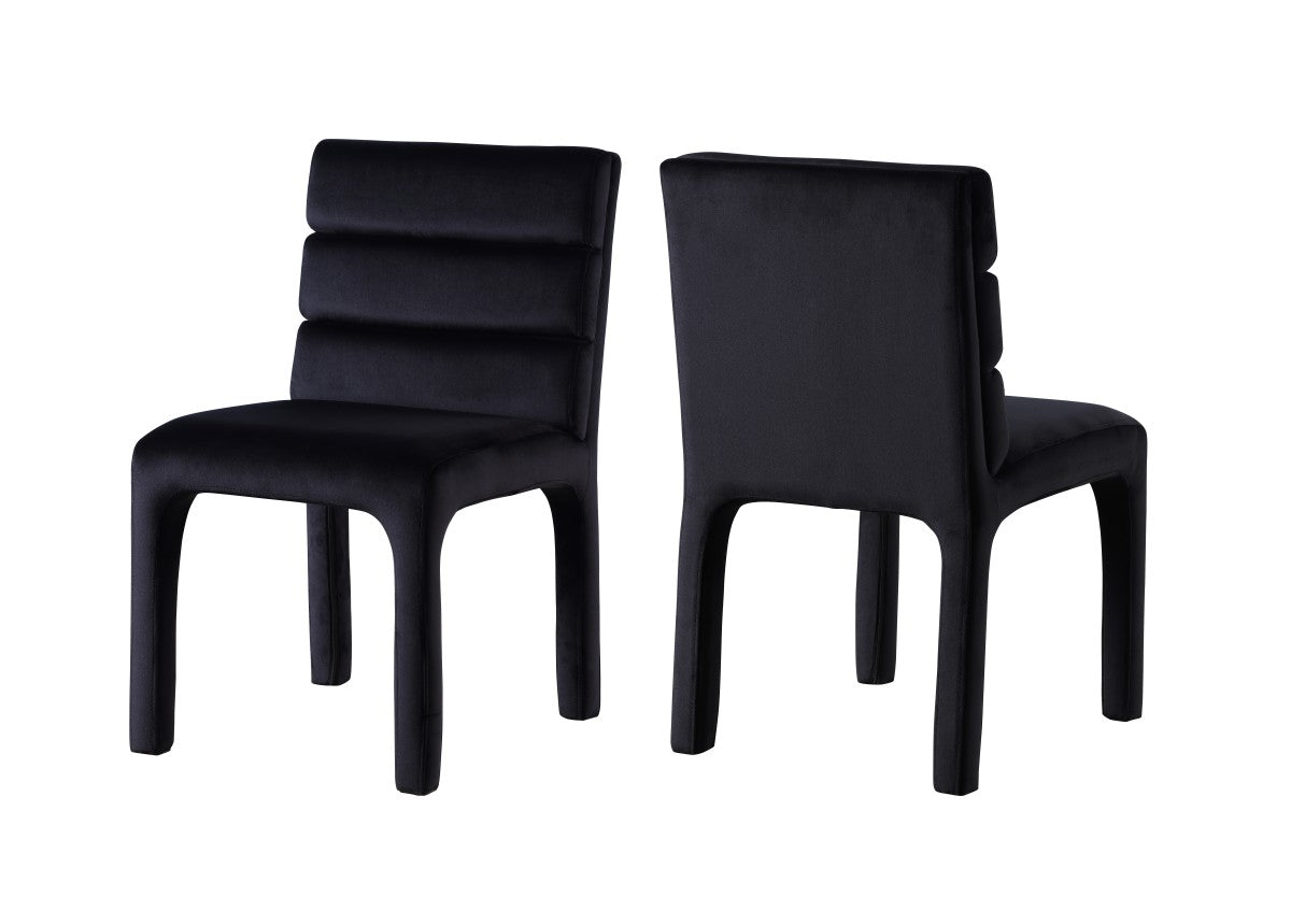 SBDC MEGARA - VELVET BLACK - SET OF 2