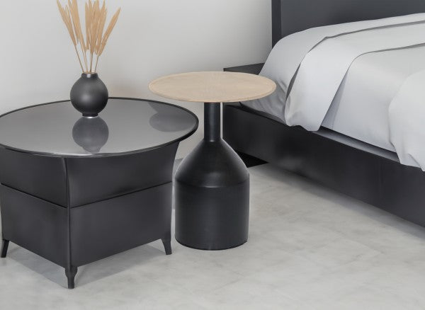 Accent Table - Black/Gold detail