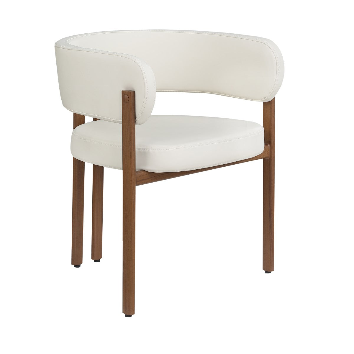 SBDS 3228672 - 5 PIECE DINING SET - WALNUT/CREAM