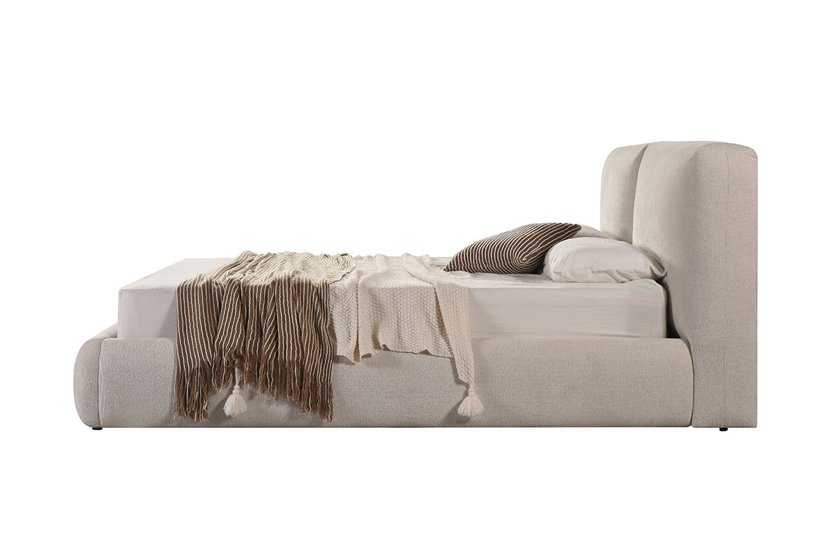 Queen Bed Frame - Beige lifestyle 1