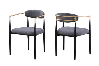 Mykos Black Dining Chairs (Set of 2)