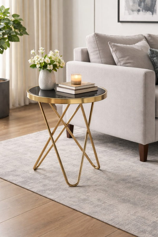 Accent Table - Rose Gold detail