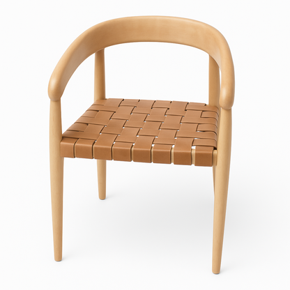 Alessio Dining Chair - Oak & Black