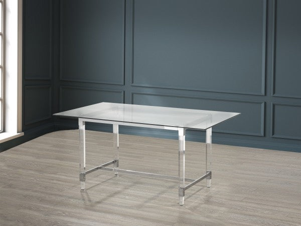 5-Piece Dining Set Grey - Detail View