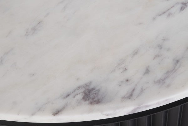 Round Coffee Table - Black Mango Wood