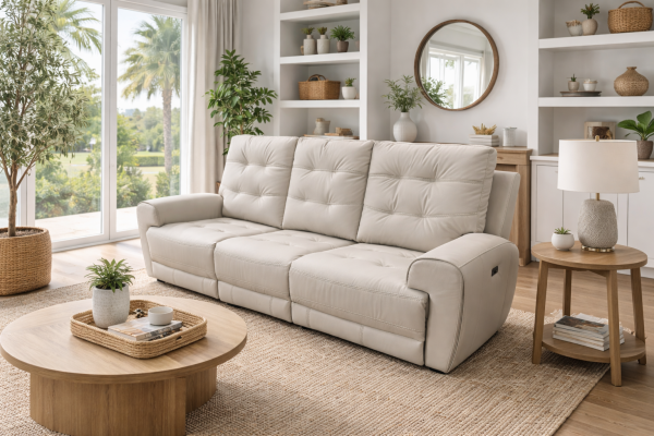 Nola 3-Piece Power Recliner Sofa - Taupe