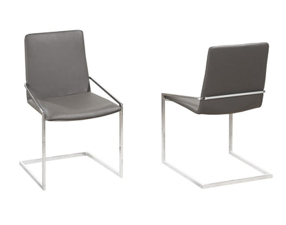 Grey & Silver Dining Chairs (Set of 2)