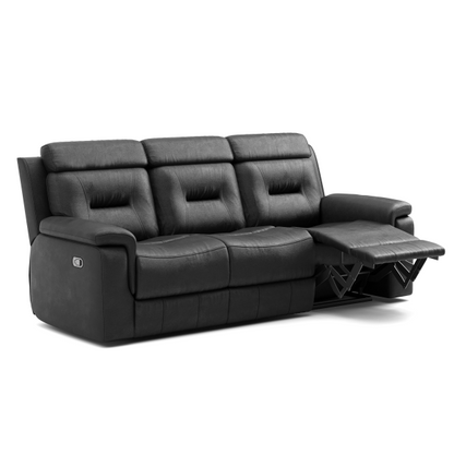 Nelson 3-Piece Recliner Sofa - Black
