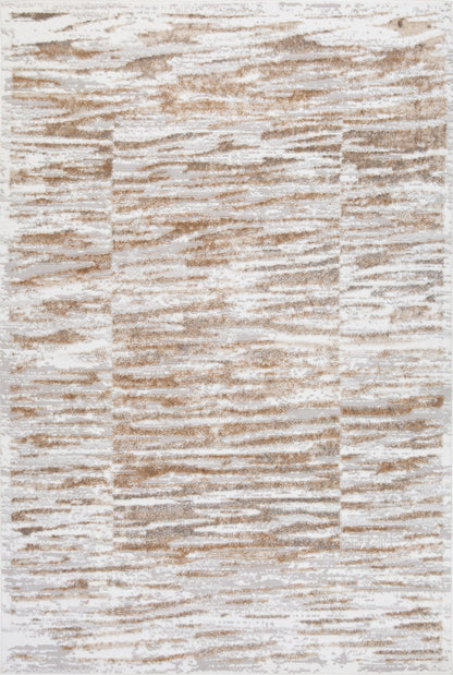 Grey & Cream Area Rug (5x8)