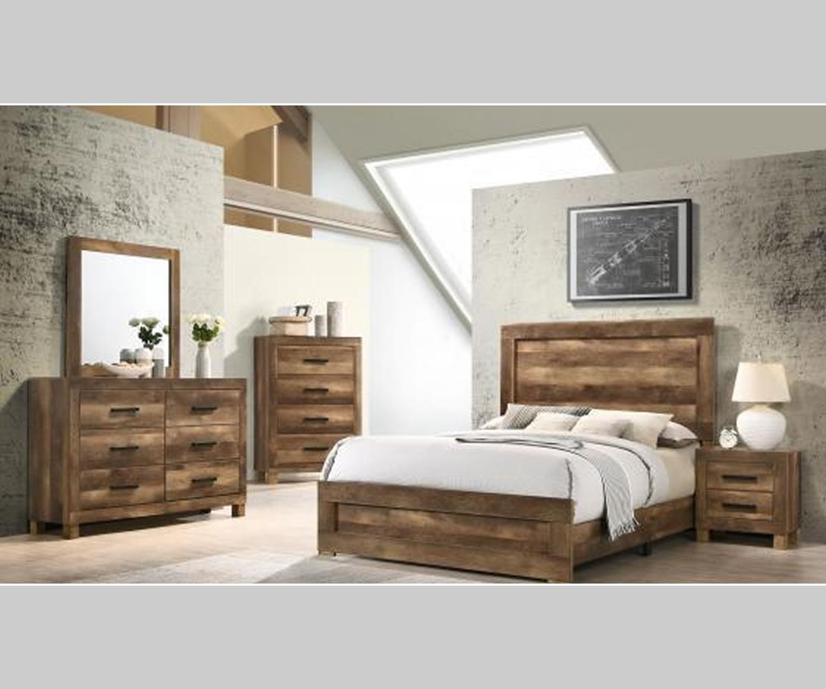 Caliban King Bed Brown