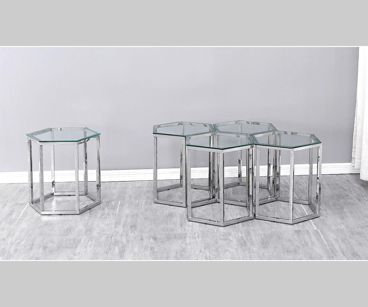 Orion End Table Silver