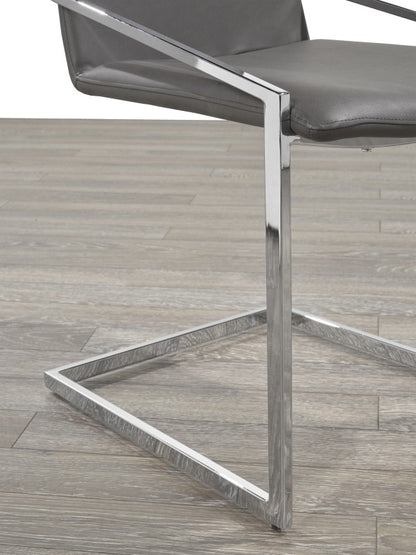 Grey & Silver Dining Chairs (Set of 2)