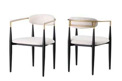 Mykos Black Dining Chairs (Set of 2)