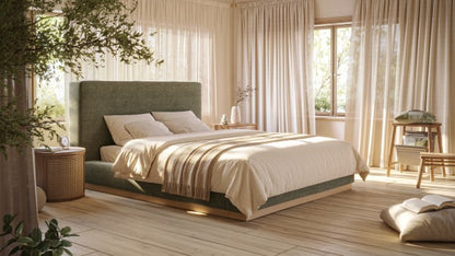 Francesca Bed - Green front view