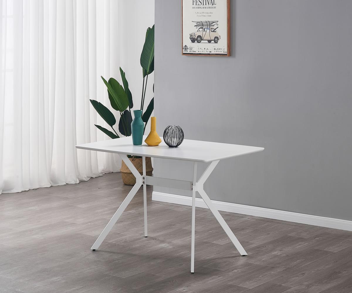 Nash Dining Set White - table