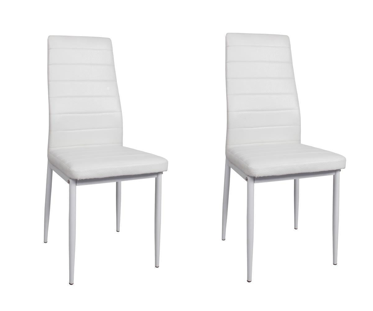 Nash Dining Set White - chairs
