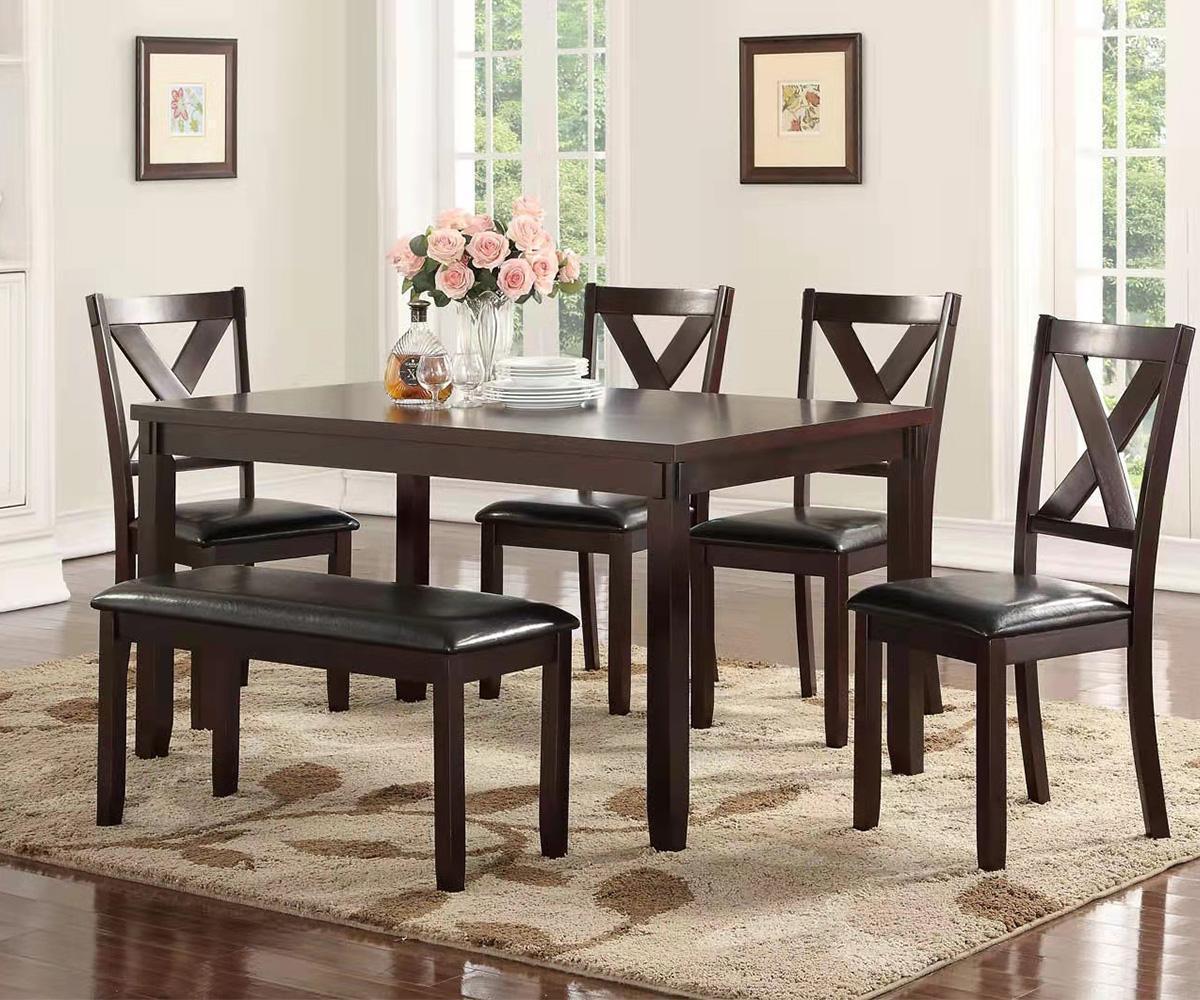 Scilla 6-Piece Dining Set Espresso - Main View