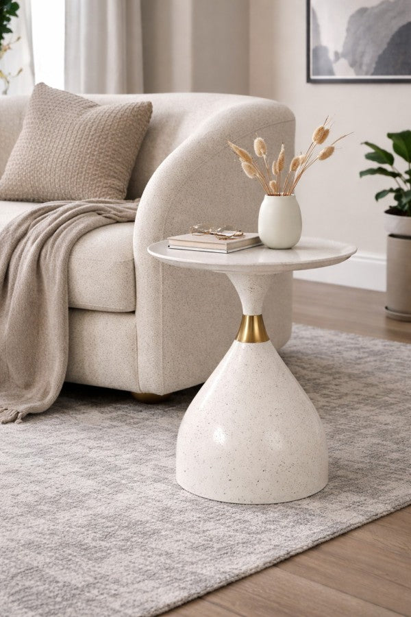 Nova Accent Table - White detail