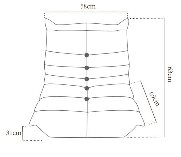 Kid's Armless Chair - Sage