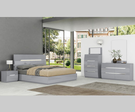 Lessie Bedroom Set Cool Grey - Full Set