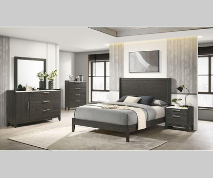 Bailey 6-Piece Bedroom Set - Dark Grey