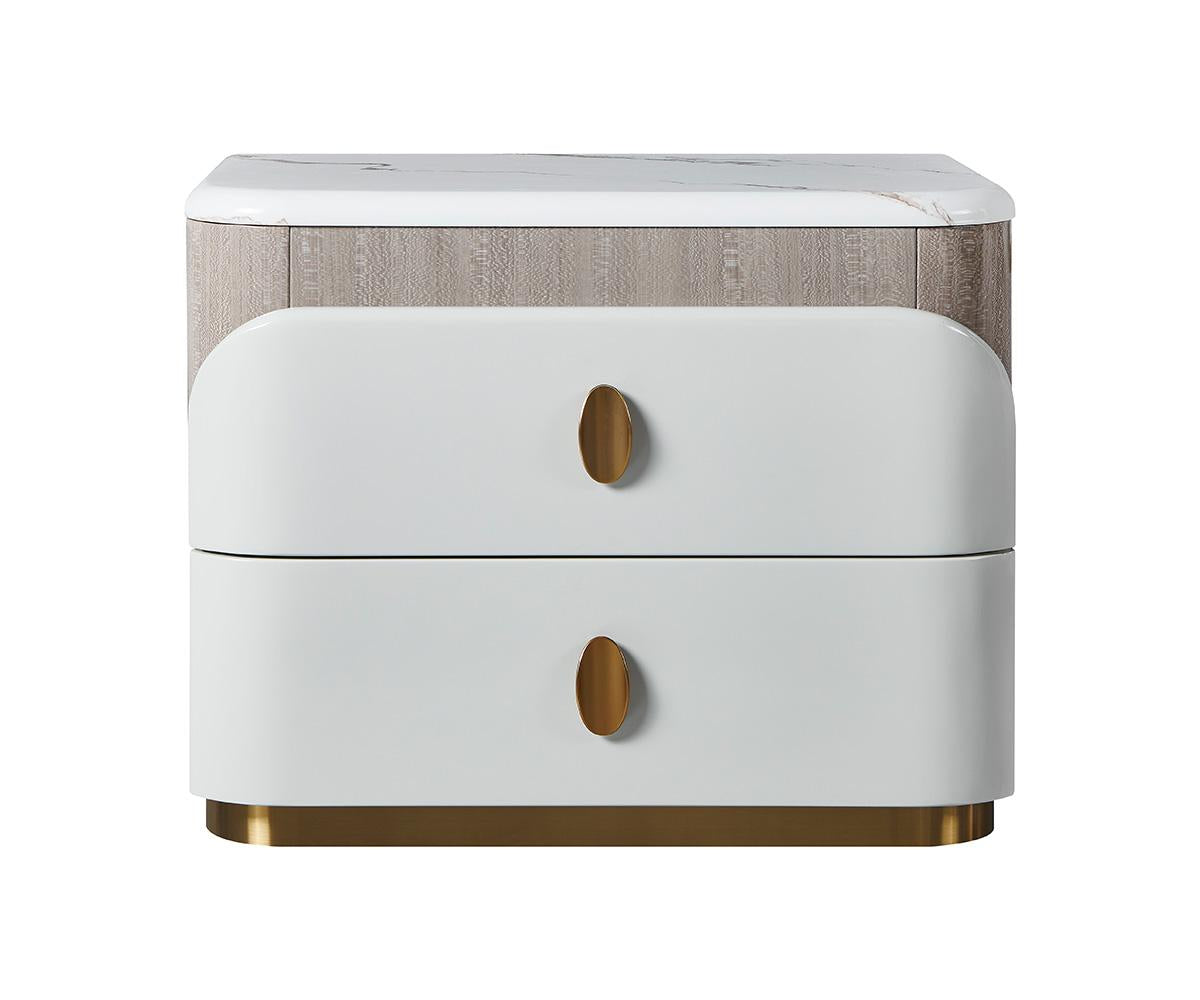 Elvira Bedroom Set Grey - Nightstand