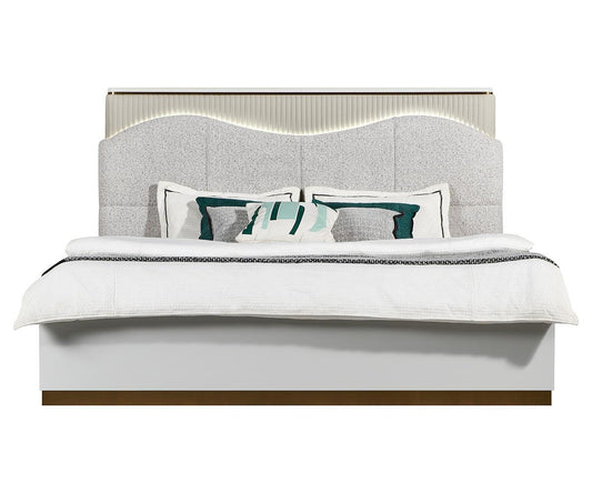 Elvira Bedroom Set Grey - King Bed