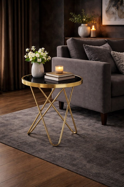 Accent Table - Rose Gold detail