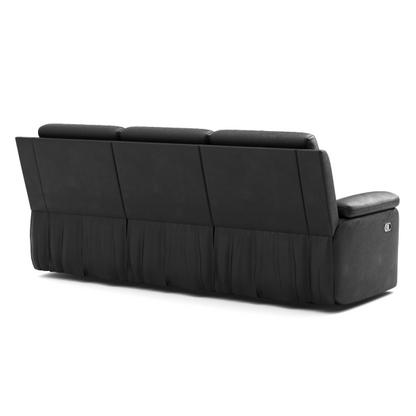 Nelson 3-Piece Recliner Sofa - Black