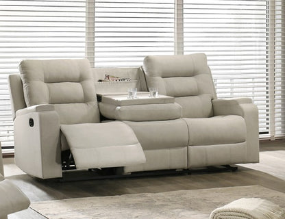 Recliner Sofa Beige - Side View