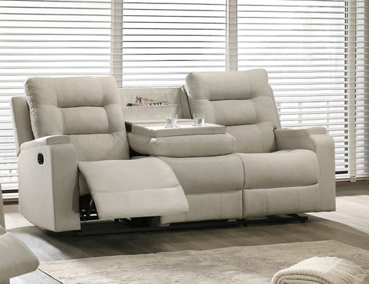 Recliner Sofa Beige - Side View