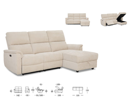 Manoa Sectional - Beige room view