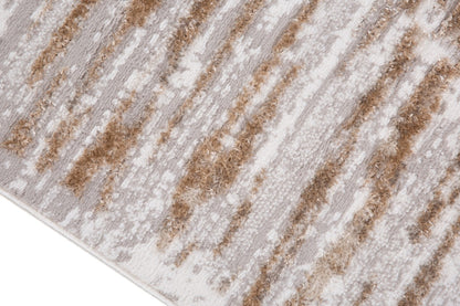 Grey & Cream Area Rug (5x8)