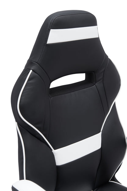 GAMING CHAIR - BLACK/WHITE