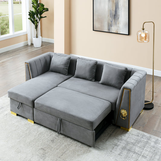 Hamilton Sectional Sofa Bed with Storage