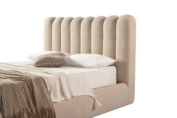 Queen Lift Bed Frame Taupe - Room View
