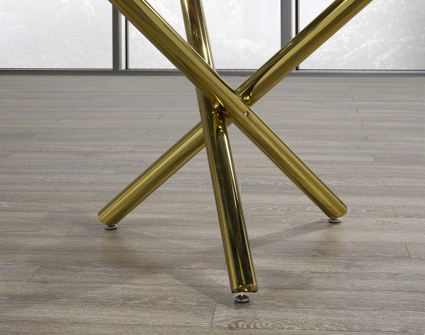 Dining Table - Gold Side View