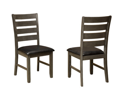 Dark Grey Velvet Dining Chairs (Set of 2)